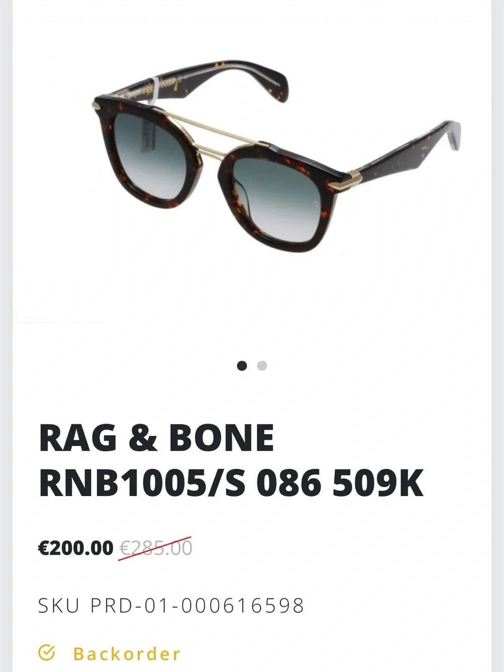 rag & bone tortoiseshell sunglasses